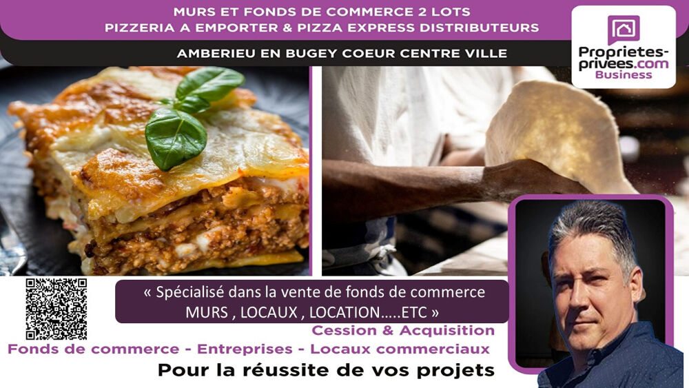 Vente Appartement MURS ET FONDS DE COMMERCE - Pizzeria à emporter authentique à fort débit Amberieu en bugey