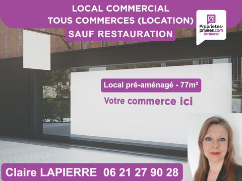RENNES - A louer, Local commercial, Pr&eacute;-am&eacute;nag&eacute; - 77 m&sup2; 1090 35200 Rennes