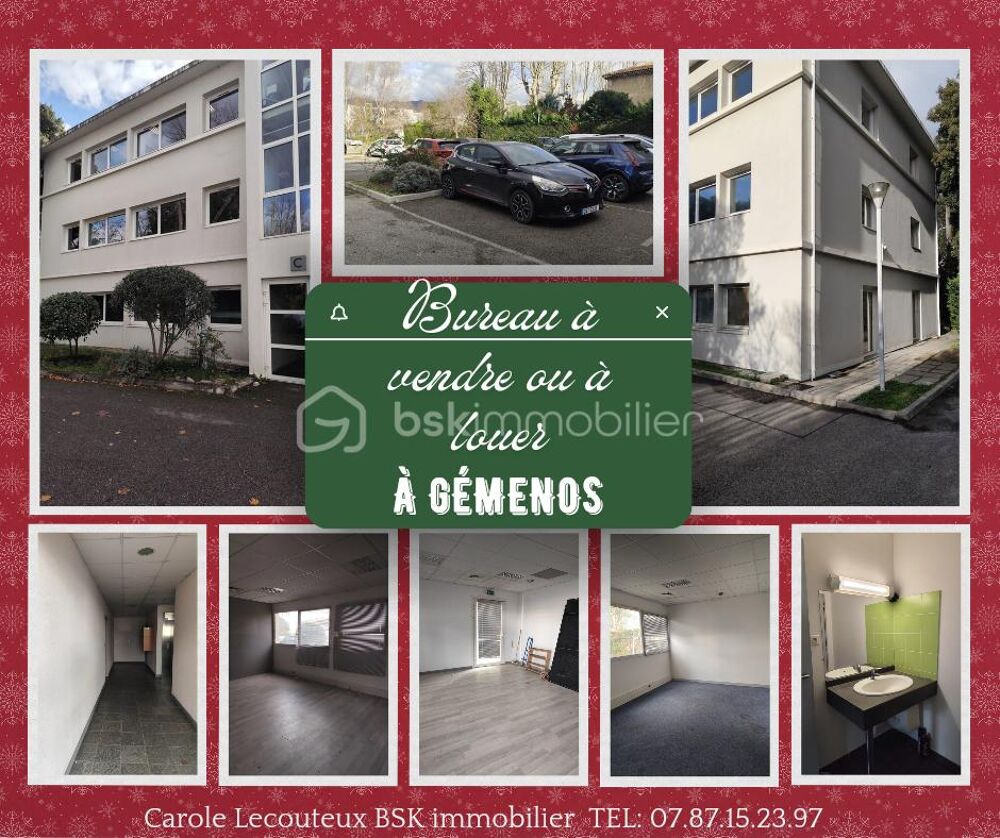   ? OPPORTUNITÉ – BUREAUX À VENDRE – GÉMENOS – 149 000 € ? 