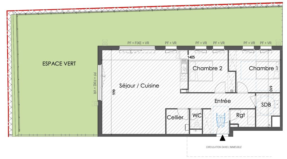 À VENDRE - WIMILLE - À 2 PAS DE LA PLAGE - APPARTEMENT REZ-DE-CHAUSSÉE - 87 M2 - 3 PIECES - ASCENSEUR
