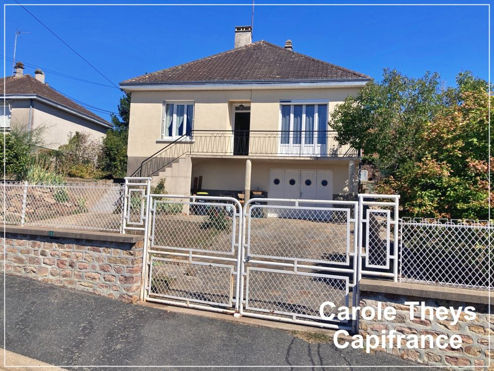 Dept Creuse (23), à vendre à Dun le Palestel maison de 5 pièces de 123 m2 - Garage et Terrain de 635 m2
