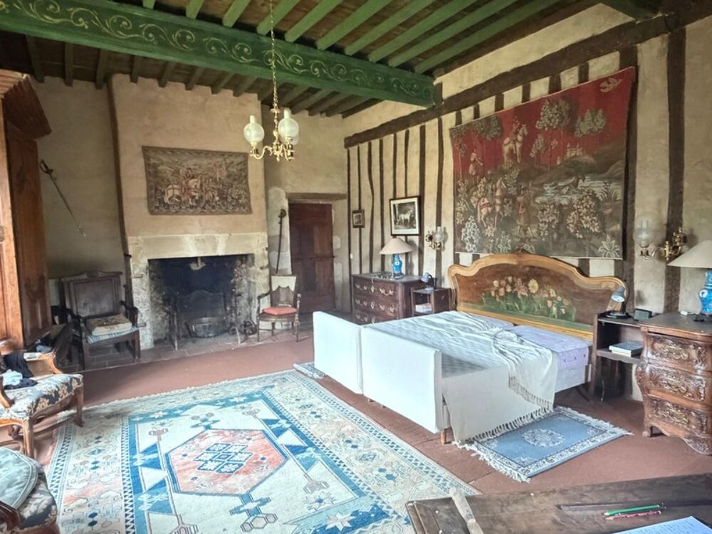 MARCIAC(32): ancienne SEIGNEURIE avec BEAU CHATEAU XIV sur 3,5ha, cachée, au bout du chemin, sans voisin, en campagne, 500m2 hab