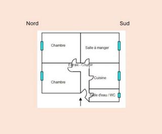  Appartement � louer 3 pi�ces 57 m�