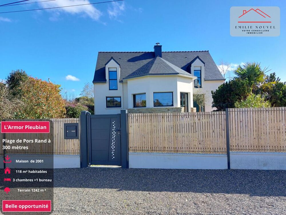 L'Armor ,Maison 124 m² proche plage de Pors Rand