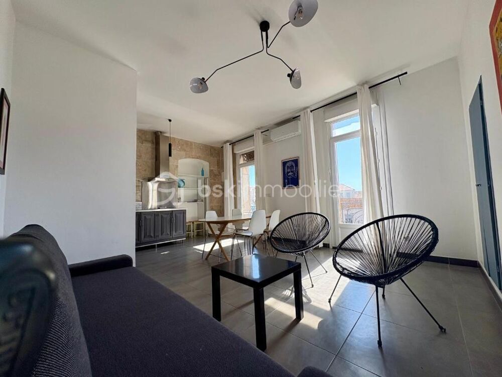Vente Appartement Sète - Charmant grand 2 pièces atypique rénové avec vue sur la Criée Sete