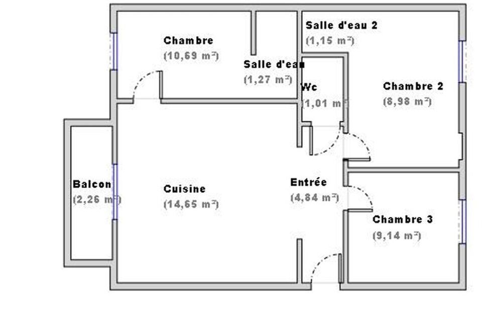 Vente Appartement Appartement à vendre 4 pièces VENISSIEUX (69) Venissieux