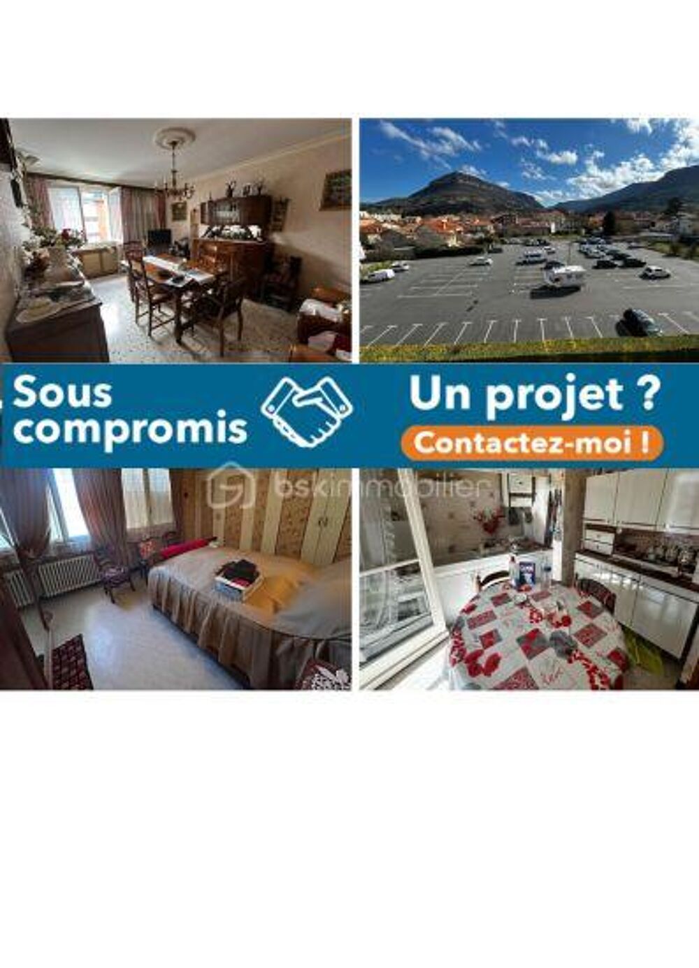 Appartement T4 avec VERANDA / PAKING PRIVATIF / CAVE