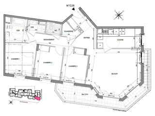  Appartement  vendre 4 pices 100 m