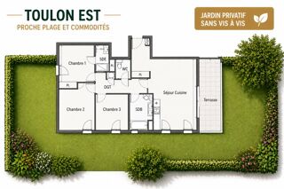  Appartement à vendre 4 pièces 87 m²