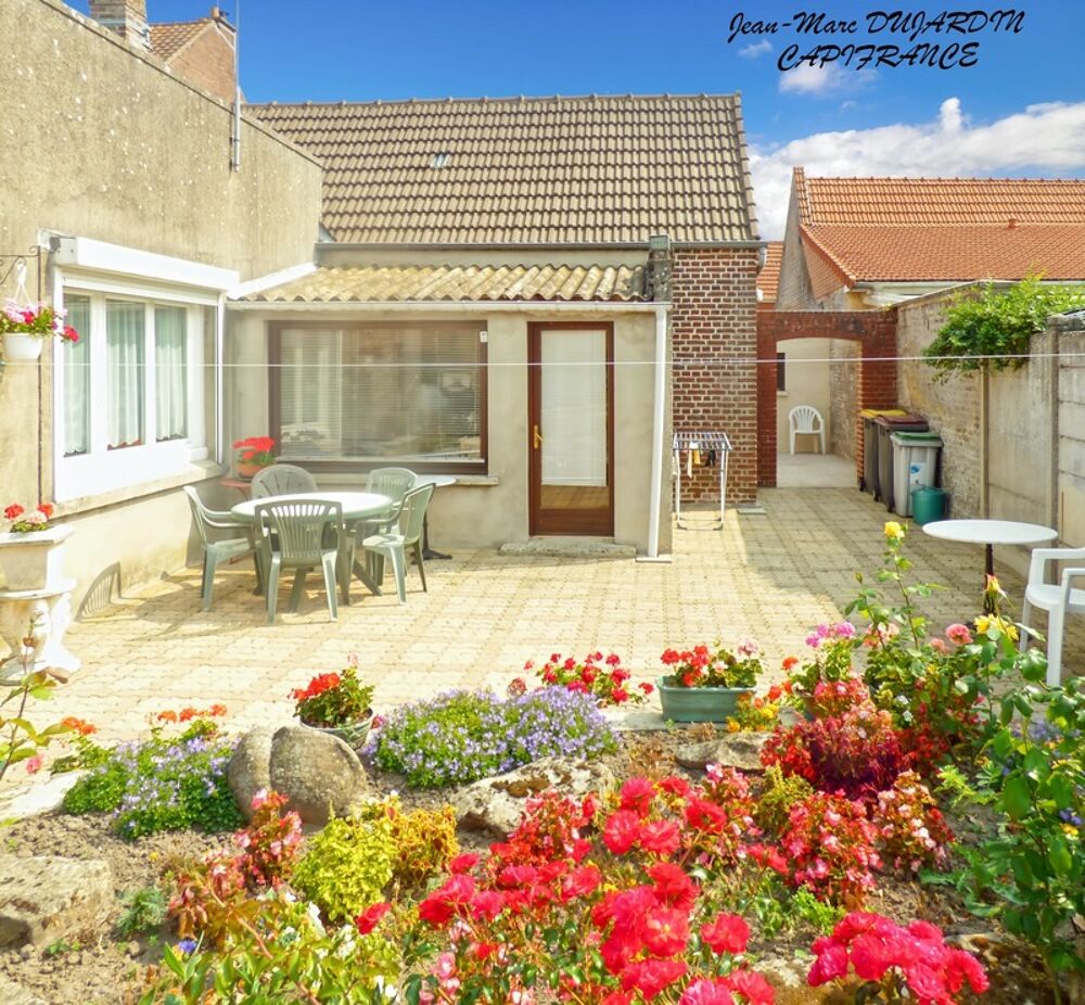 VILLERS-OUTREAUX (59)  Vente en Viager occupé  Maison 4 pièces, 2 chambres, garage et jardin