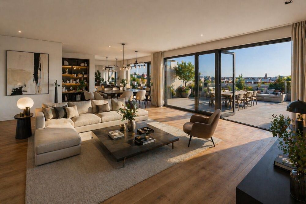 **RARE T4 avec GRAND BALCON + PARKINGS en COEUR DE VILLE**