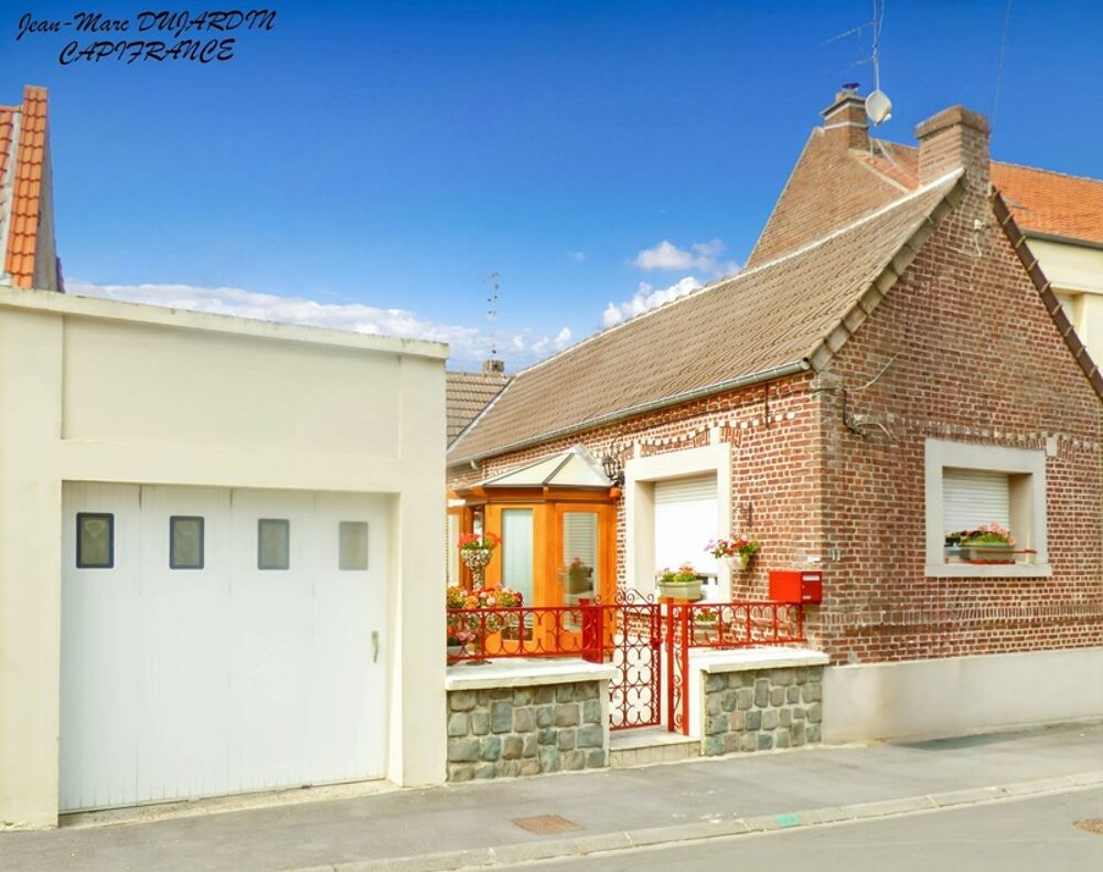 VILLERS-OUTREAUX (59)  Vente en Viager occupé  Maison 4 pièces, 2 chambres, garage et jardin