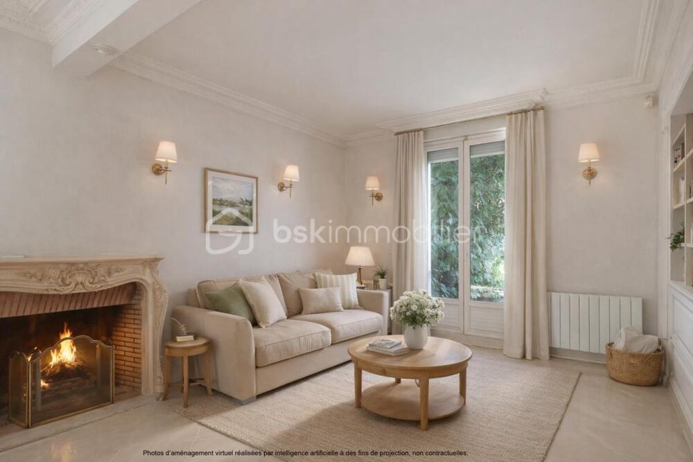 ? Maison familiale 3 chambres  Grand jardin  Sous-sol total  Garage  Gare RER D à pied