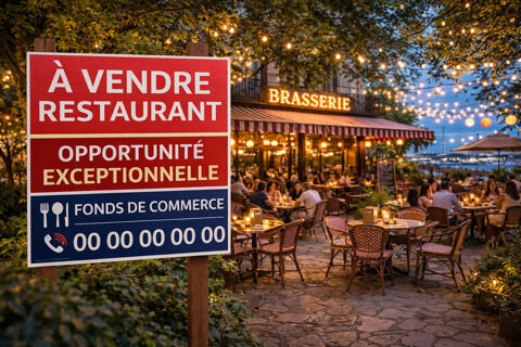   Vente Fonds de commerce MAGNIQUE restaurant brasserie proche Littoral, centre-ville, proche marché. Station Balnéaire  proche La 
