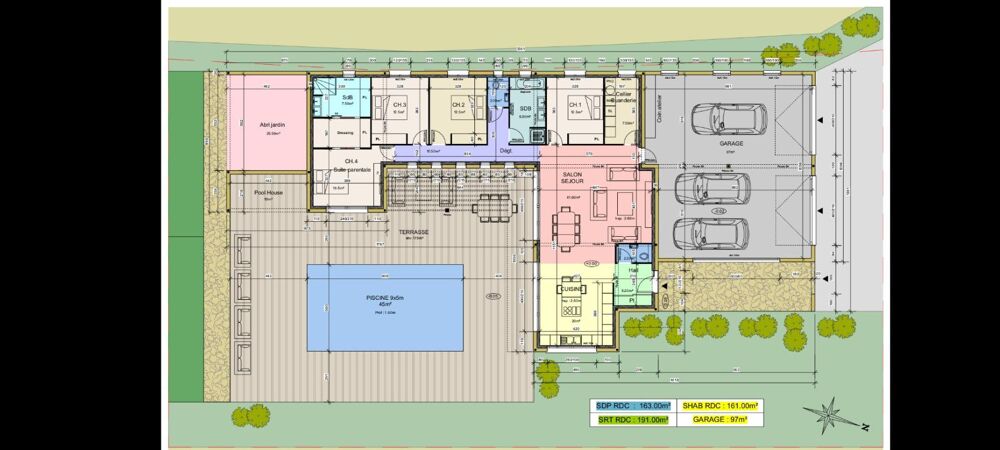 Vente Terrain AUREC-SUR-LOIRE 43110 TERRAIN CONSTRUCTIBLE AVEC PROJET DE VILLA D'ARCHITECTE AVEC VUE PANORAMIQUE Aurec sur loire