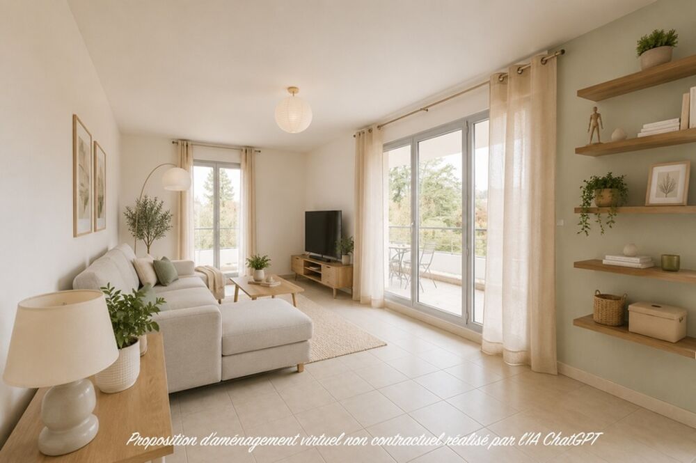 Vente Appartement T2 47 m² – Grande terrasse 22 m² + balcon – Parking + garage – Résidence avec piscine – Vourles Vourles