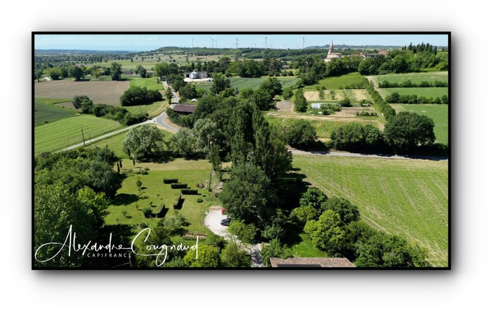 Montégut-Lauragais (31)  Grange rénovée par architecte, 130 m², 4 chambres, piscine, terrain 5 500 m²