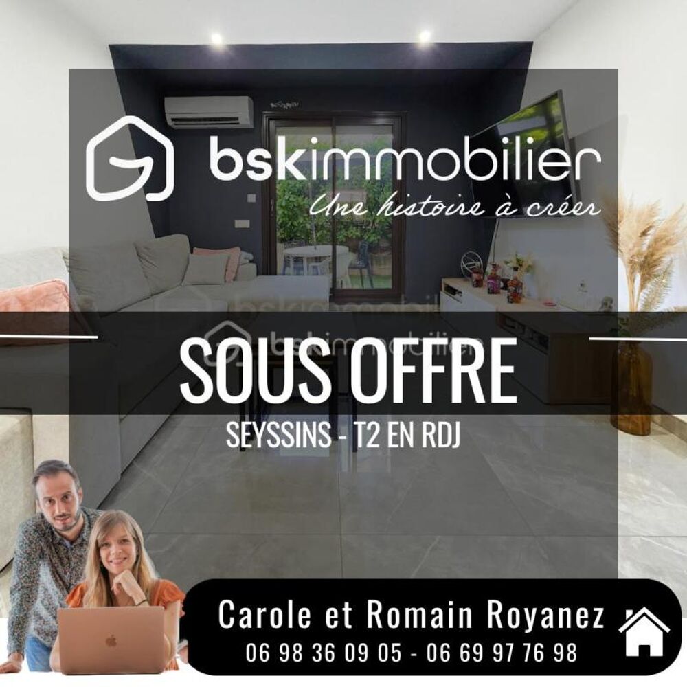 Vente Appartement SEYSSINS Village – Appartement T2 Bis rénové avec 2 terrasses privatives – Résidence du Parc Seyssins