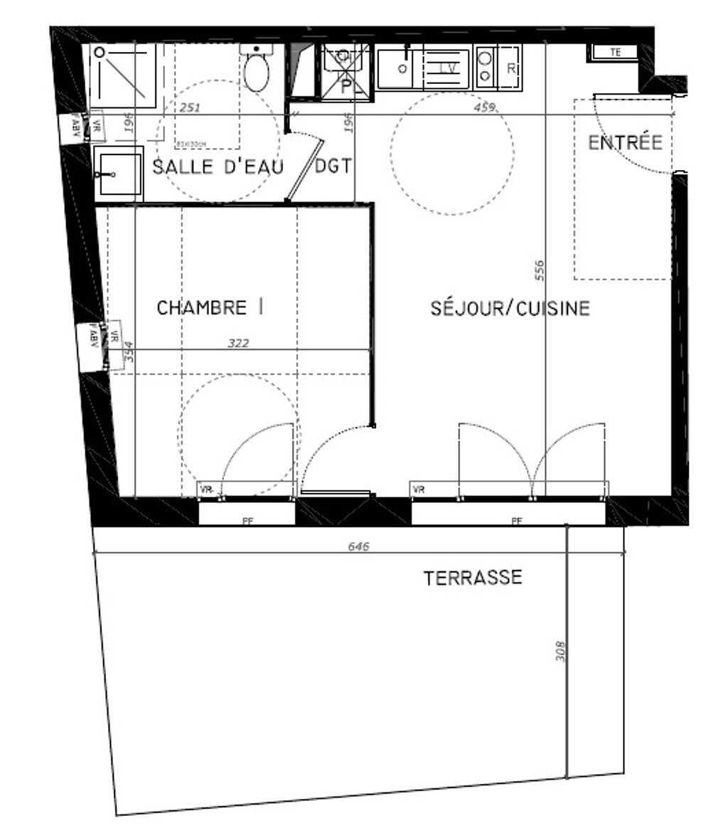 Location Appartement T2 avec parking et terrasse à TOULOUSE Toulouse