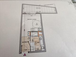  Appartement à louer 1 pièce 21 m²