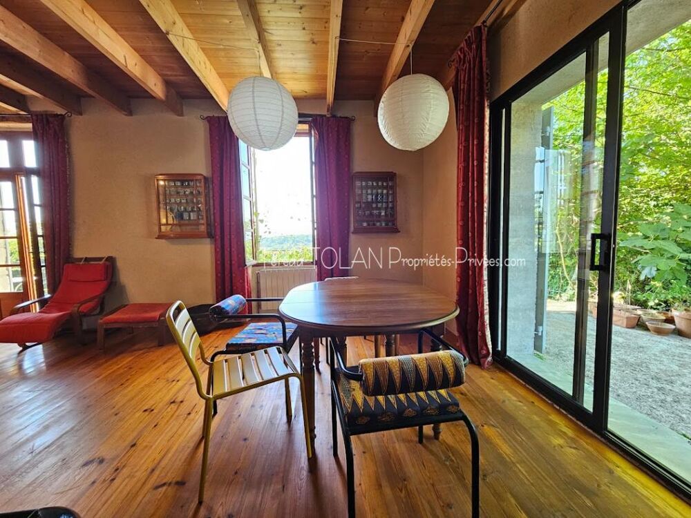 Laroque-Timbaut, maison 18ème, 324 m², 10 pièces, double garage, terrasses, vue