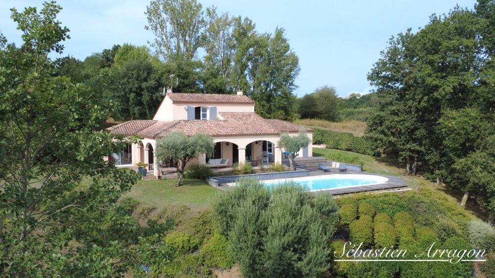 VILLA AUX ACCENTS MÉDITERRANÉENS AVEC PISCINE & VUE PANORAMIQUE  AUX PORTES DAGEN- SAINTE COLOMBE EN BRUILHOIS (47)