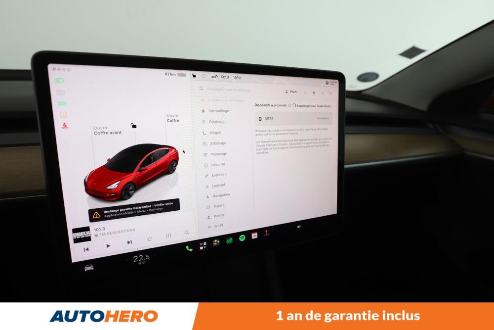 Model 3 Autonomie Standard Plus RWD 60 kWh 275 ch 2022 occasion 92130 Issy-les-Moulineaux