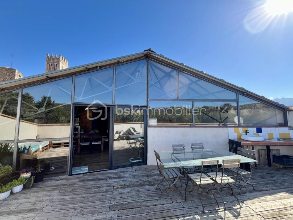 Loft 145m² avec garage de 210m², terrasse sans aucun vis à vis à Ille Sur Têt (66)