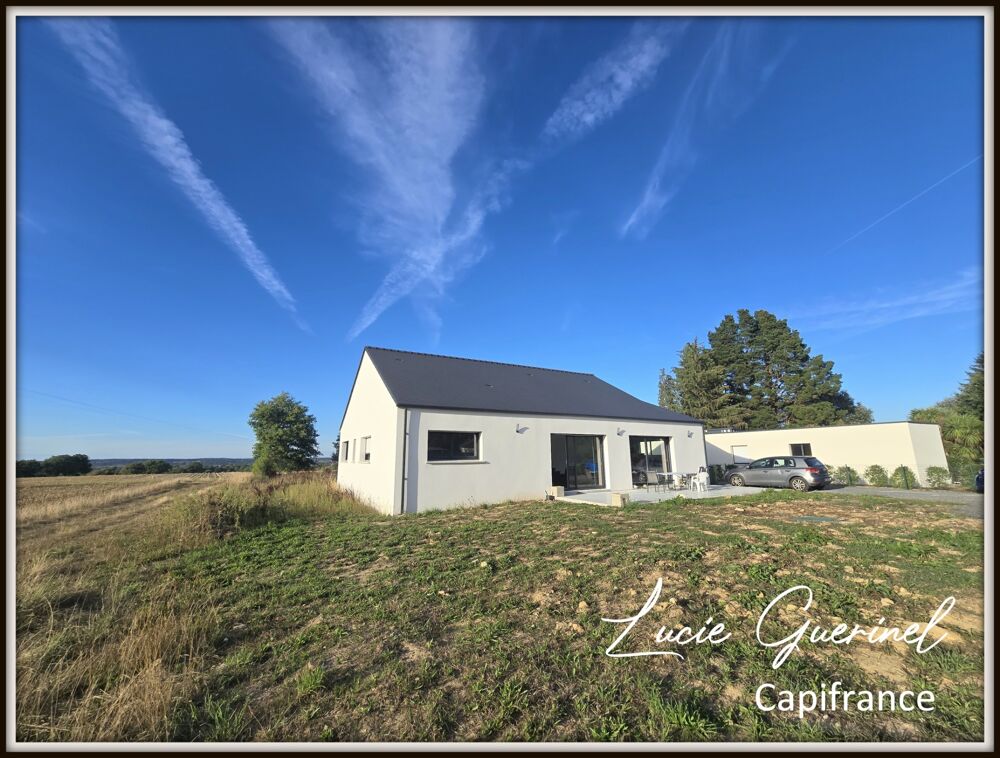 Vente Maison Maison contemporaine de plain-pied à vendre à 5 min de Châteaubriant – 140 m², 4 chambres et terrain de 1 800 m² Chateaubriant
