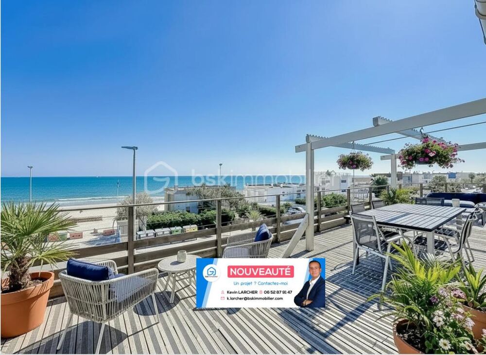 Vente Appartement UNIQUE *** Magnifique Appartement T5 de 160m2 avec terrasse de 50m2 Vue Mer à PALAVAS *** Palavas les flots