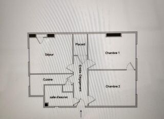  Appartement � vendre 3 pi�ces 54 m�