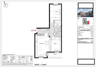  Appartement � vendre 3 pi�ces 61 m�