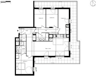  Appartement  vendre 5 pices 99 m