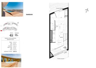 Vente Appartement VILLAGE NATURISTE. Duplex T2 de près de 54 m² avec Garage Privé Le cap d agde