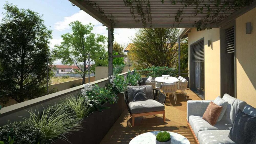 Bel appartement T3 avec grande terrasse à Sathonay-Village