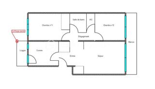  Appartement � vendre 3 pi�ces 61 m�