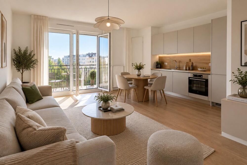 APPARTEMENT 2 PIECES QUAI GALLIENI AVEC BALCON ORIENTE SUD