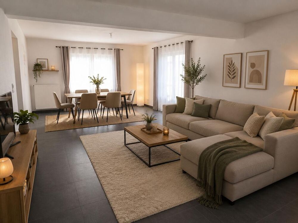 Appartement 138m2, grande pièce à vivre, 3 chambres, 1 bureau,1 place voiture à l'extérieur, 1 garage fermé