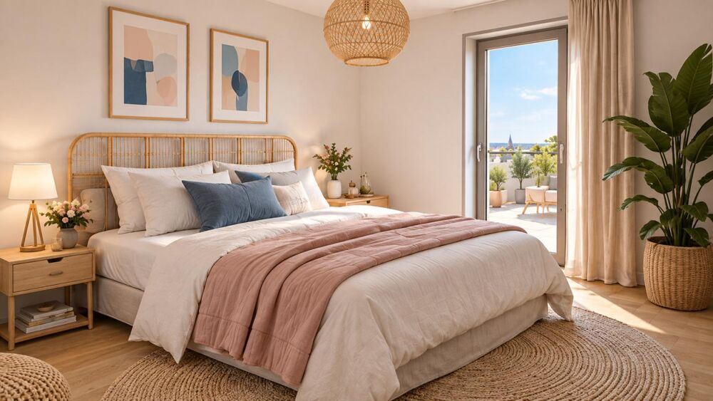 Beau T4 avec 35 m² dextérieur en hauteur - Rive Droite