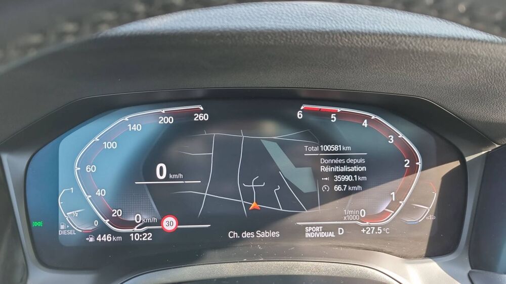 S&eacute;rie 3 Touring VII xDrive 30d 286 Mild Hybrid Steptronic8 M Sport - 2022 occasion 01390 Civrieux