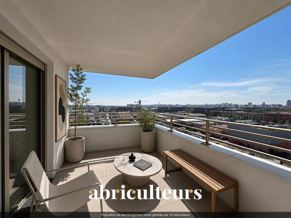 Appartement de caractère de 119 m² avec balcon et terrasse dans un Immeuble darchitecte à la vente à Aubervilliers (93300)