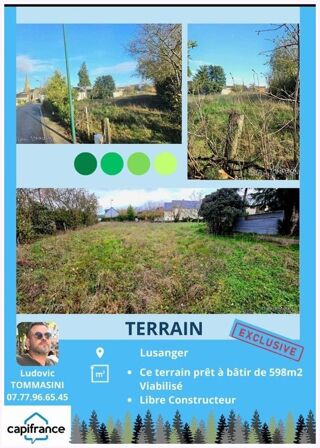  Terrain  vendre 598 m