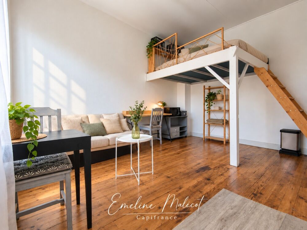 Vente Appartement BORDEAUX SAINT-GENÈS / VICTOIRE – STUDIO RÉNOVÉ AVEC ESPACE NUIT EN MEZZANINE – VENDU MEUBLÉ Bordeaux
