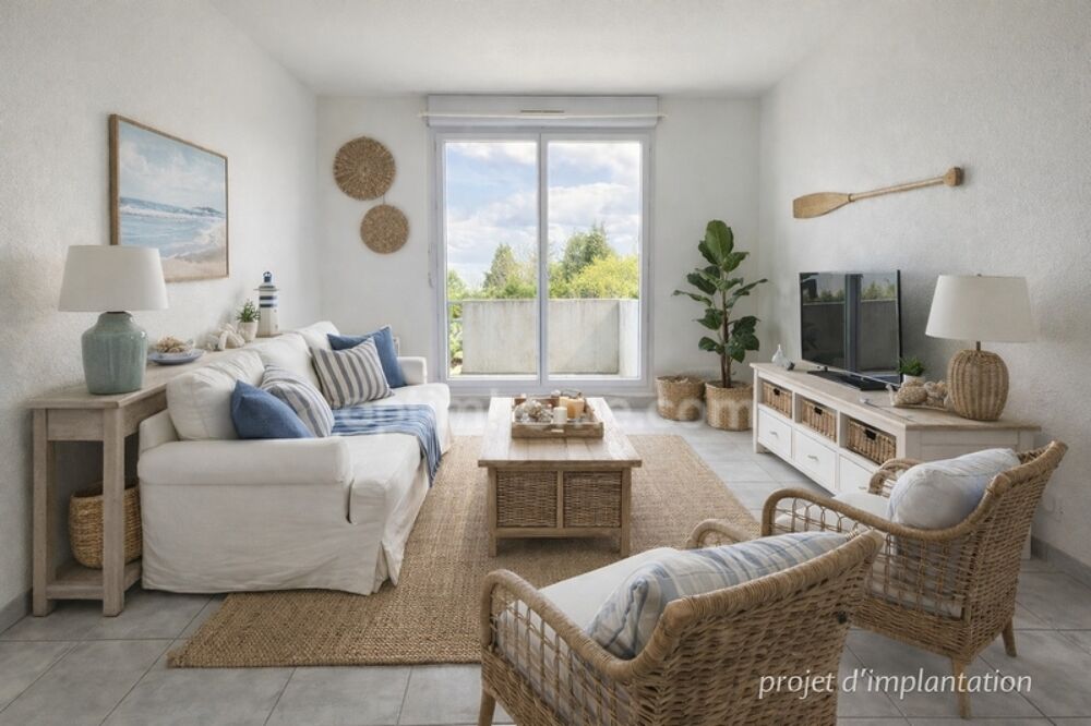 Proximité de Honfleur - Appartement 3 pièces avec terrasse 55 m2 - 2 chambres - Parkings - Résidence avec piscine et tennis