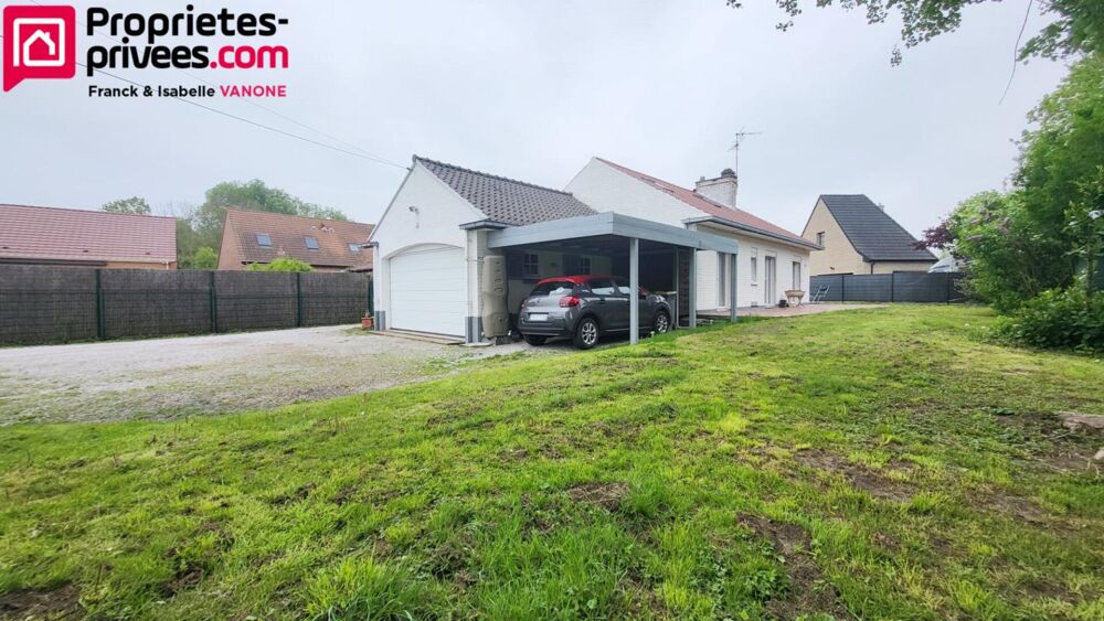 Maison Individuelle type plain pied - 3 chambres - jardin - garage - cave - 82 m² habitables (120m² utiles)
