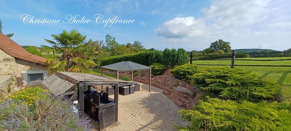 Vente Maison Charolles à 5 minutes, Maison en pierres, rénovée, de 128 m² avec grange attenante aménageable, sur terrain de 2 357 m² Vendenesse les charolles