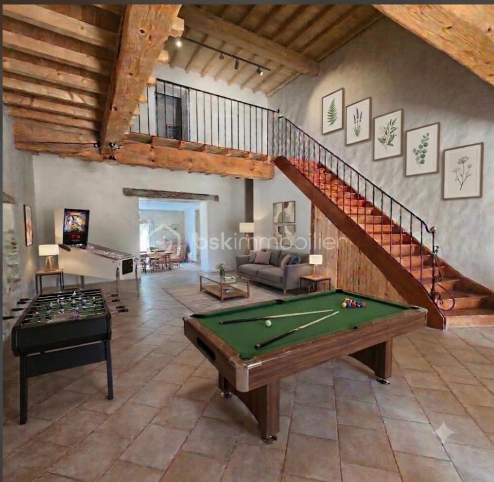 Vente Maison Ferme en pierre rénovée 554 m² 15 minutes de Lectoure : DPE B, 8 chambres, piscine, pas de voisins Castet arrouy
