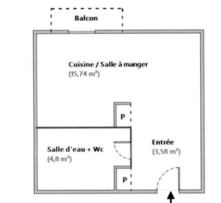  Appartement à vendre 1 pièce 24 m²