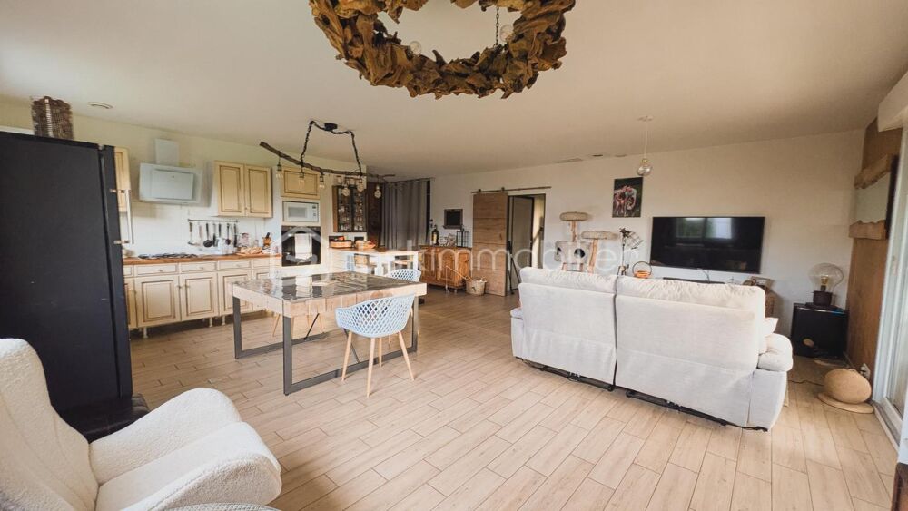Maison ossature bois 165 m² Jardin 2000m2 clos DPE B/A  4 chambres + bureau  Piscine  Climatisation