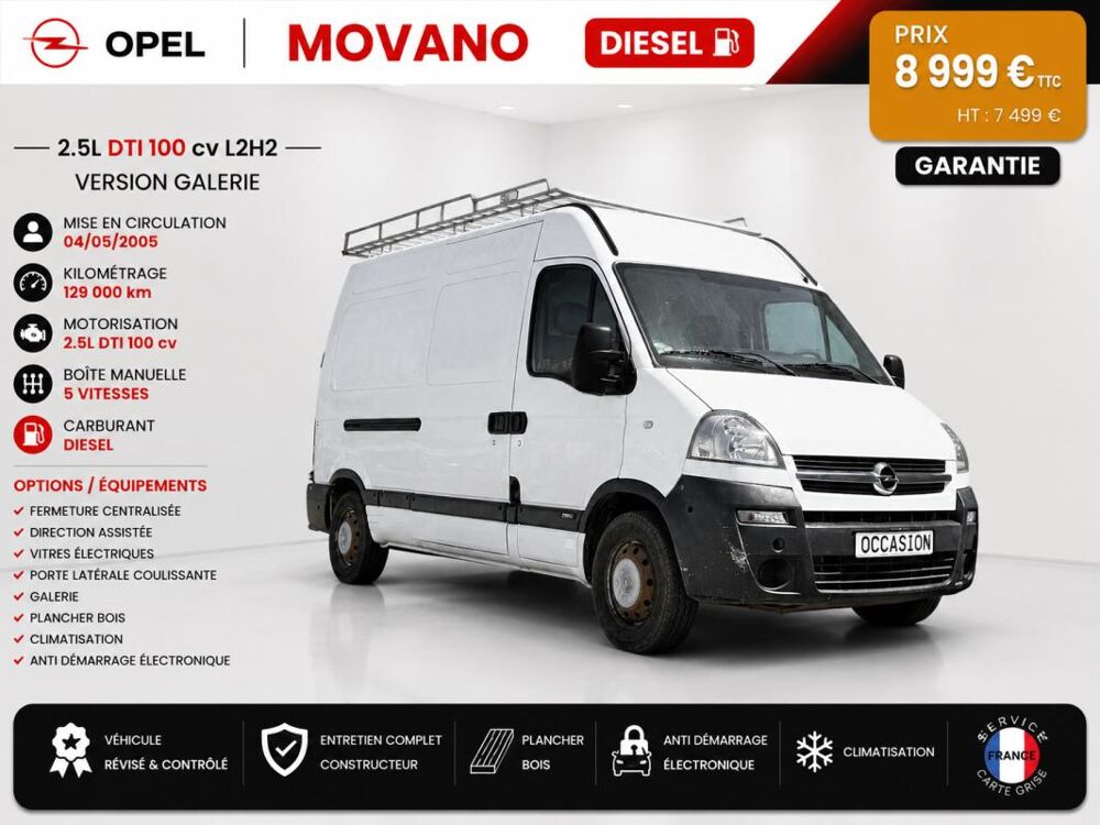 Movano 1&deg; Main / 2.5L CDTI 100cv Pack CLIM L2H2 Gal/Clim/ CT OK ide 2005 occasion 60430 Abbecourt